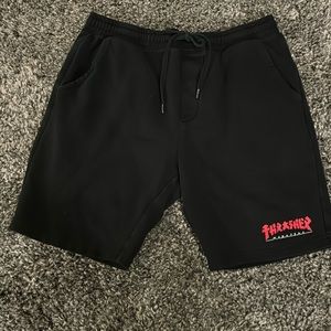 Thrasher Godzilla Black Sweat Shorts